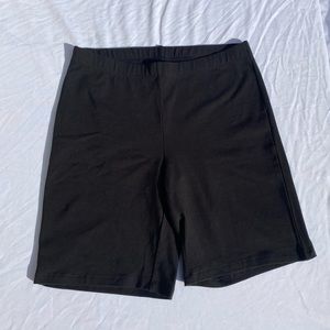 Hanes Black Biker Shorts